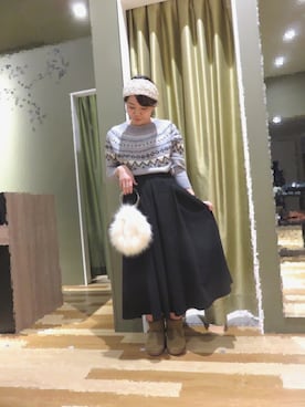 Mizuho☺︎さん（レディース・157cm）の冬コーディネート