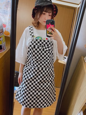 「Candy Stripper」｜「アイテム（ジャンパースカート）」を使った、な～なさん（レディース・152cm）の夏コーディネート
