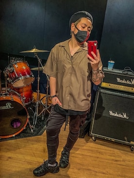 「アイテム（ネックレス）」を使った、jorgeさん（メンズ・169cm）の夏コーディネート