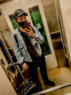 「AZS TOKYO（アザストーキョー）のアイテム」を使った、jorgeさん（メンズ・169cm）の春コーディネート