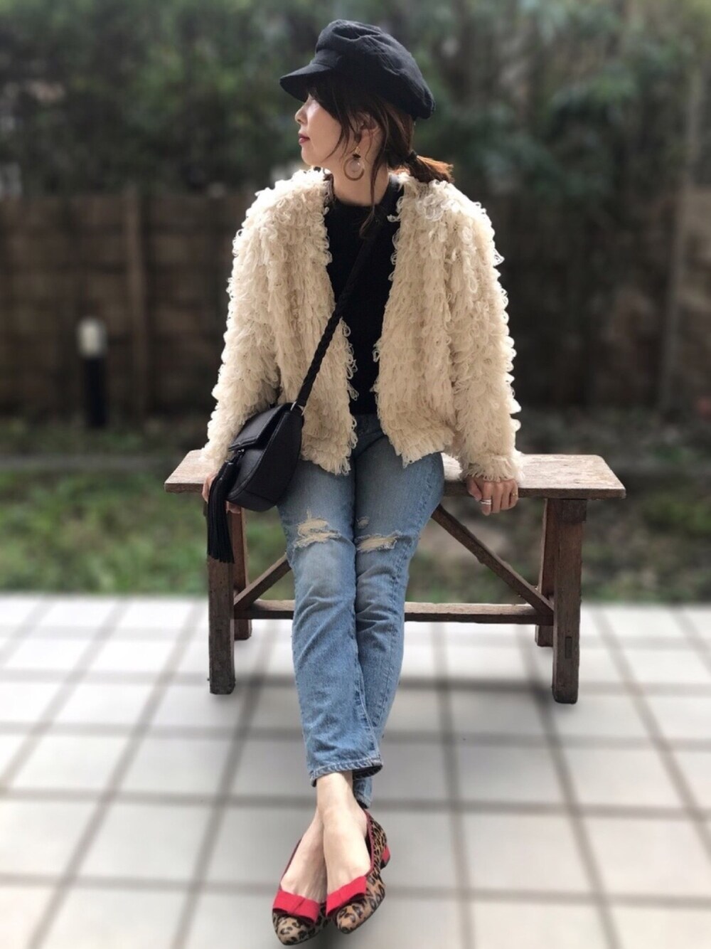 Khaju（カージュ）の「Khaju:クロシェループニットカーディガン