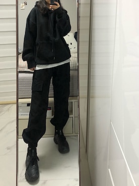 「jogger pants」｜yunbaluさん（レディース・154cm）の春コーディネート