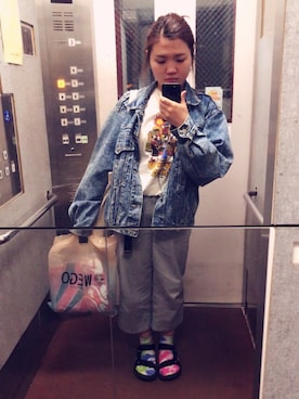 「ストライプパンツ」｜Karinさん（レディース・153cm・10代）の春コーディネート