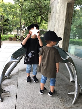 ぽん‪‪☺︎‬さん（キッズ・90cm）の夏コーディネート