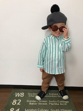 ぽん‪‪☺︎‬さん（キッズ・90cm）の秋コーディネート