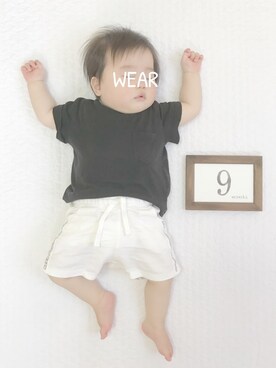 「9ヶ月」｜「アイテム（その他）」を使った、ぽん‪‪☺︎‬さん（キッズ・100cm）の夏コーディネート