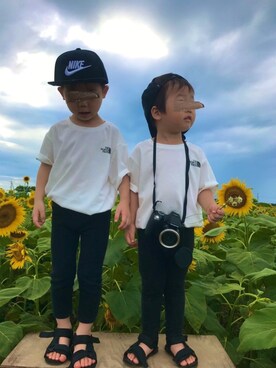 「ひまわり畑」｜「アイテム（その他）」を使った、ぽん‪‪☺︎‬さん（キッズ・100cm）の秋コーディネート