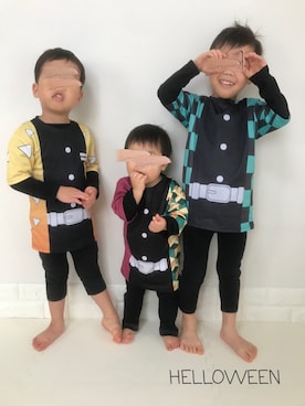 「3BOYS」｜ぽん‪‪☺︎‬さん（キッズ・100cm）の秋コーディネート