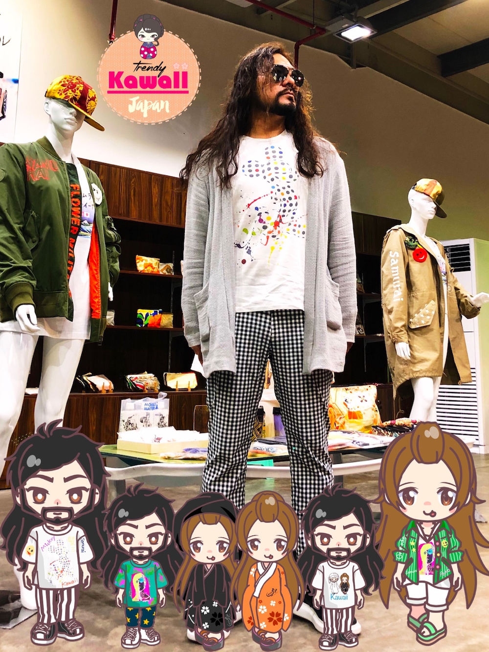 「summer、girl、Tシャツ、Tshirts、maxsix、Dubai、ドバイ、ダブルスタンダード、カーディガン、ロングカーディガン」｜「maxsixの[maxsix / マックスシックス] Print T  Paint Mickey（Tシャツ/カットソー、ホワイト系）」を使った、Joseph さん（メンズ・178cm）の夏コーディネートの1枚目の写真
