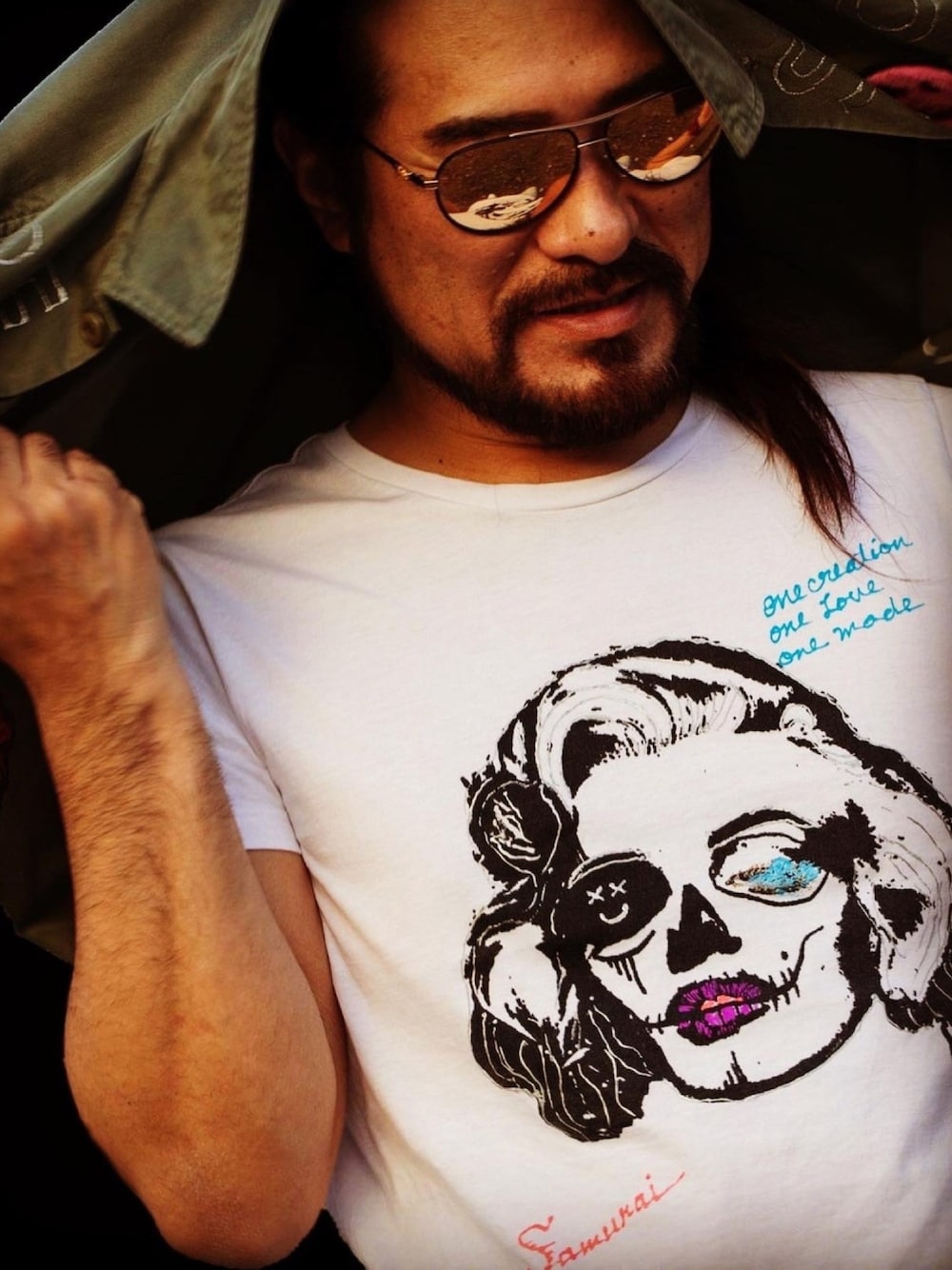 「summer、Tシャツ、Tシャツコーデ」｜「ONE MADEのアイテム（Tシャツ/カットソー、ホワイト系）」を使った、Joseph さん（メンズ・178cm）の夏コーディネートの1枚目の写真