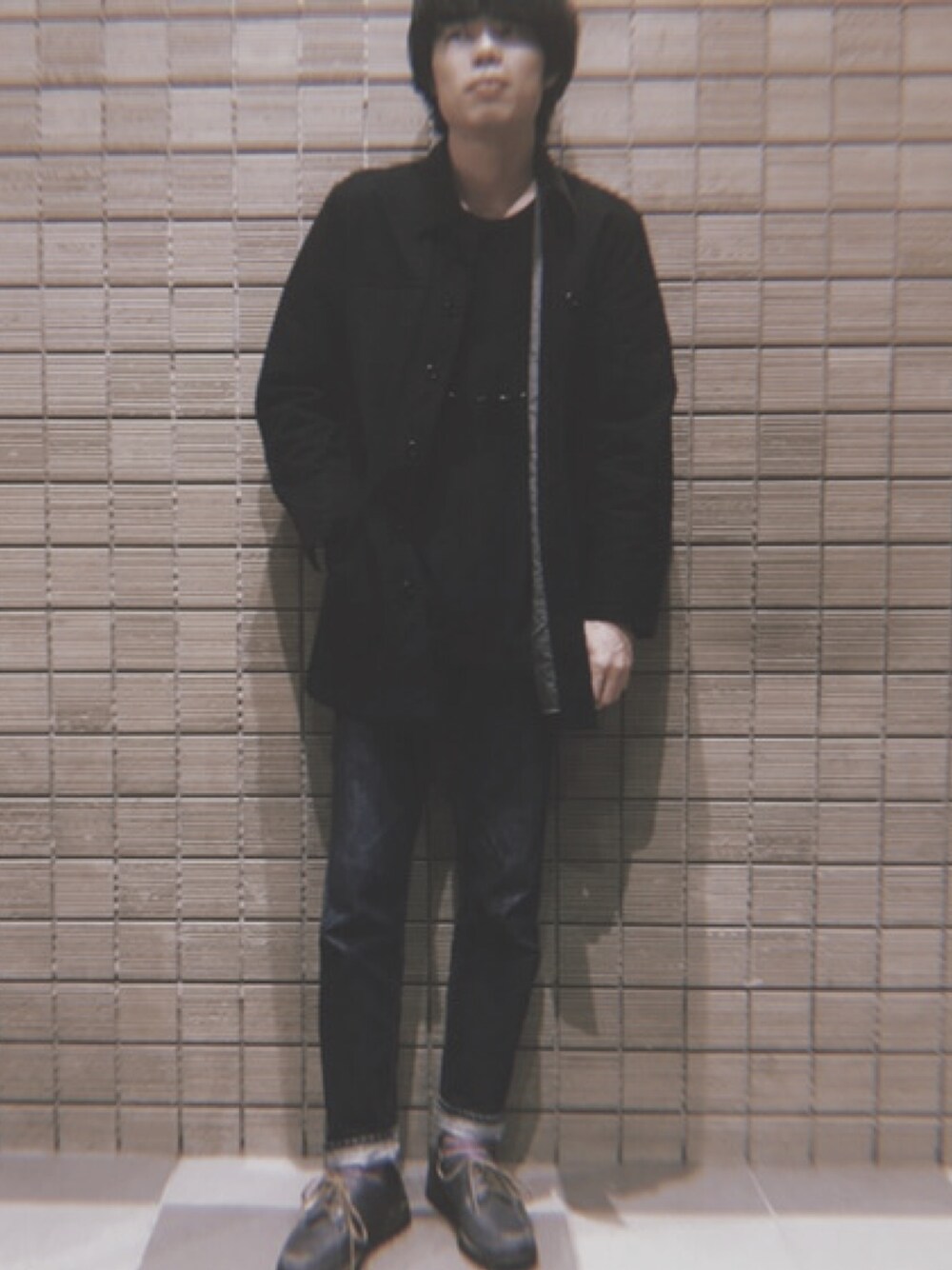 「YUKETENのアイテム（モカシン/デッキシューズ、ブルー系）」を使った、Kaichiさん（メンズ・178cm）の秋コーディネートの1枚目の写真