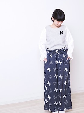 「モノトーン」｜【み】 - poudoudouさん（レディース・160cm）の冬コーディネート