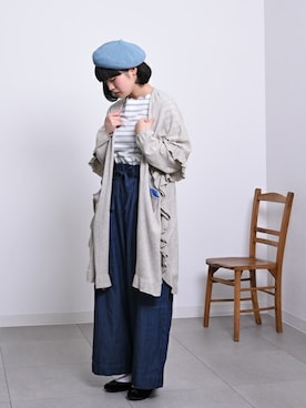 「ロングカーディガン」｜【み】 - poudoudouさん（レディース・160cm）の冬コーディネート