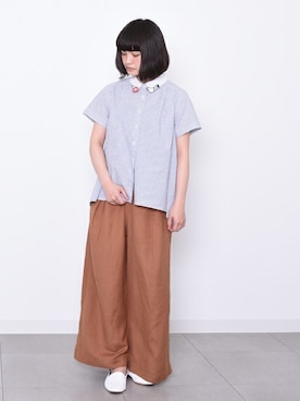 「POU DOU DOU（プードゥドゥ）のアイテム（シャツ/ブラウス）」を使った、【み】 - poudoudouさん（レディース・160cm）の夏コーディネート