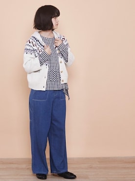 「求心柄」｜【み】 - poudoudouさん（レディース・160cm）の秋コーディネート
