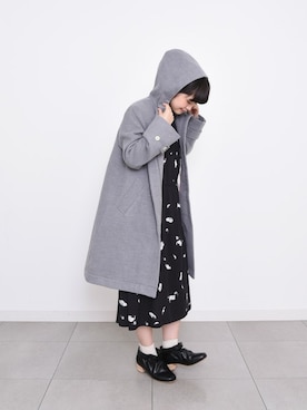 「POU DOU DOU（プードゥドゥ）のアイテム（その他アウター）」を使った、【み】 - poudoudouさん（レディース・160cm）の秋コーディネート