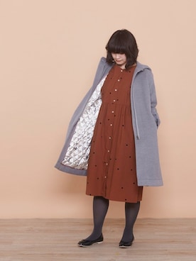 「POU DOU DOU（プードゥドゥ）のアイテム（その他アウター）」を使った、【み】 - poudoudouさん（レディース・160cm）の秋コーディネート