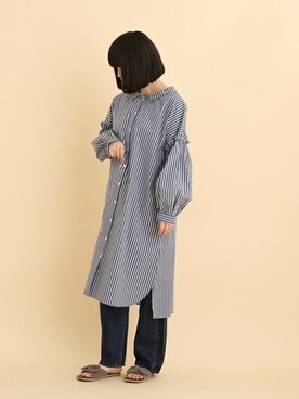 「POU DOU DOU（プードゥドゥ）のアイテム（シャツワンピース）」を使った、【み】 - poudoudouさん（レディース・160cm）の春コーディネート