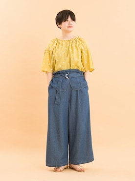 「ベルト付き」｜【み】 - poudoudouさん（レディース・160cm）の春コーディネート