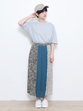 「キャップ女子」｜【み】 - poudoudouさん（レディース・160cm）の夏コーディネート