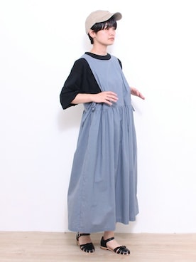 「キャップ女子」｜【み】 - poudoudouさん（レディース・160cm）の夏コーディネート