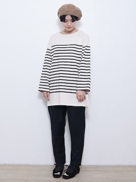 「パネルボーダー」｜【み】 - poudoudouさん（レディース・160cm）の夏コーディネート