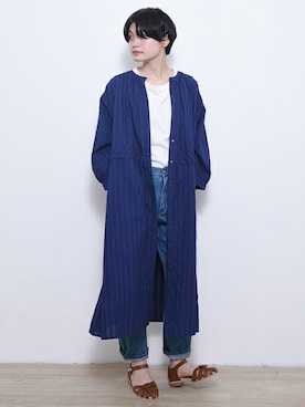 「ネイビーワンピース」｜【み】 - poudoudouさん（レディース・160cm）の夏コーディネート
