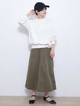 「キャップ女子」｜【み】 - poudoudouさん（レディース・160cm）の夏コーディネート