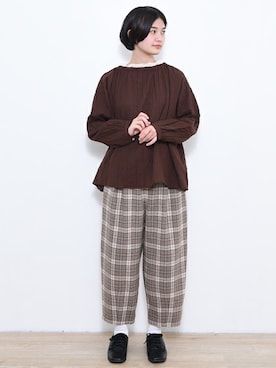 「茶色」｜【み】 - poudoudouさん（レディース・160cm）の冬コーディネート