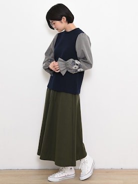 「ショートヘア」｜【み】 - poudoudouさん（レディース・160cm）の冬コーディネート