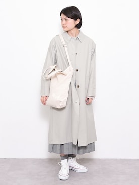 「POU DOU DOU（プードゥドゥ）のアイテム（その他アウター）」を使った、【み】 - poudoudouさん（レディース・160cm）の冬コーディネート