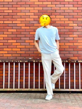 「UNIQLO（ユニクロ）の50色ソックス（消臭機能付き）（ソックス/靴下）」を使った、じろさん（メンズ・182cm）の春コーディネート