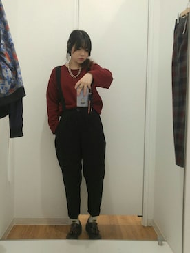 「A land（エーランド）のアイテム（ジャケット/アウター）」を使った、JONONGさん（レディース・155cm）の冬コーディネート