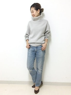 「LAVER（ラバー）のアイテム（アクセサリー）」を使った、AYAさん（レディース・162cm）の秋コーディネート