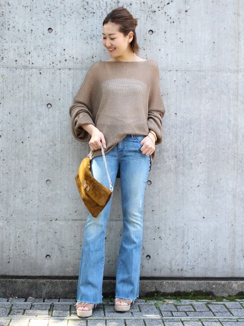 Deuxieme Classe loose knit リネン サマーニット 長袖 Deuxieme Classe（ドゥーズィエムクラス）の「loose knit