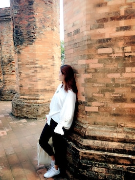 「Forever New（フォーエバーニュー）のアイテム」を使った、王丹Ashleyさん（レディース・160cm）の冬コーディネート