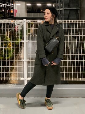 「AVIREX（アヴィレックス）のアイテム（ハンチング/ベレー帽）」を使った、nさん（レディース・167cm）の秋コーディネート