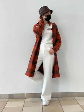「AVIREX（アヴィレックス）のアイテム（シャツワンピース）」を使った、nさん（レディース・167cm）の秋コーディネート