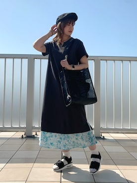 「AVIREX（アヴィレックス）のアイテム（ハンチング/ベレー帽）」を使った、nさん（レディース・167cm）の春コーディネート