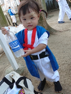 「祭り」｜「アイテム（その他）」を使った、KANNA♡HAYATOさん（キッズ・80cm）の秋コーディネート