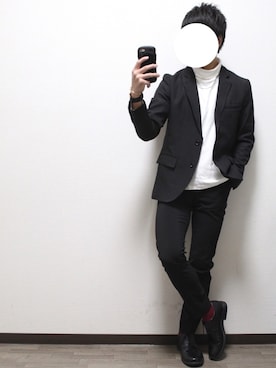 「アイテム（バングル/リストバンド）」を使った、Kouさん（メンズ・165cm・20代）の春コーディネート