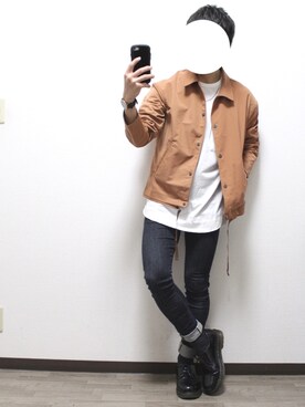 「Daniel Wellington」｜「アイテム（ブルゾン）」を使った、Kouさん（メンズ・165cm）の春コーディネート