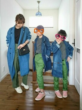 「NATURAL WORLD（ナチュラルワールド）のアイテム」を使った、n.a.oさん（レディース・163cm）の春コーディネート