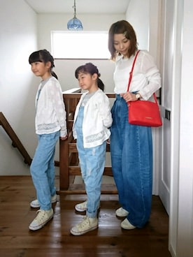 「NATURAL WORLD（ナチュラルワールド）のアイテム」を使った、n.a.oさん（レディース・163cm）の夏コーディネート