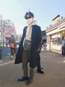 「Right-on（ライトオン）のアイテム（パーカー）」を使った、はしーさん（メンズ・170cm）の冬コーディネート
