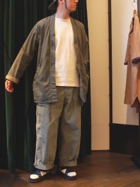 「WORK NOT WORK URBAN RESEARCH（ワークノットワークアーバンリサーチ）のアイテム（その他アウター）」を使った、HAYASHiさん（メンズ・170cm）の春コーディネート