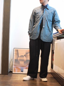 「worknotwork」｜「アイテム（財布/小物）」を使った、HAYASHiさん（メンズ・170cm）の夏コーディネート