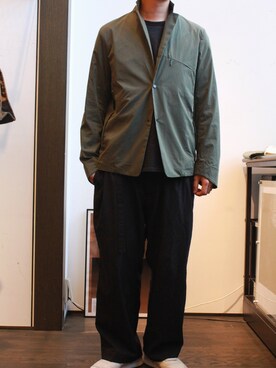 「WORK NOT WORK URBAN RESEARCH（ワークノットワークアーバンリサーチ）のアイテム（その他アウター）」を使った、HAYASHiさん（メンズ・170cm）の秋コーディネート