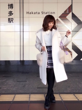「willselection」｜「アイテム（アクセサリー）」を使った、chihiroさん（レディース・158cm）の冬コーディネート