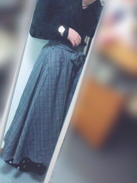 「H&M（エイチ・アンド・エム）のアイテム（腕時計）」を使った、ひかさん（レディース・155cm）の冬コーディネート